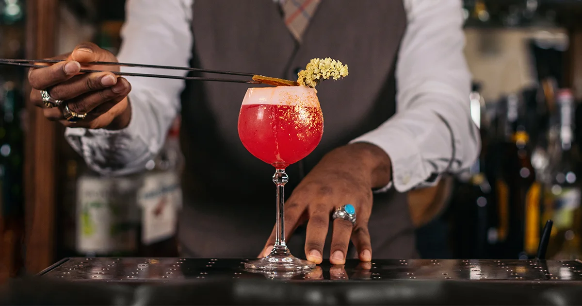 Close up of mocktail copy